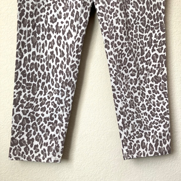 Nine West 14 Leopard Print Gramercy Skinny Ankle Jeans Pants - Picture 6 of 16